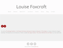 Tablet Screenshot of louisefoxcroft.com